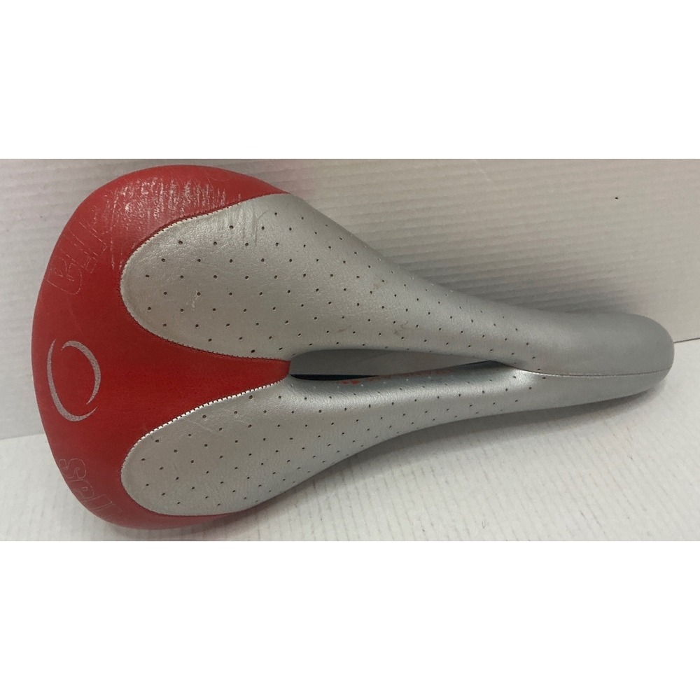 Selle Italia Vintage X2 Trans Am Bike Saddle Red Silver Perforated Road MTB